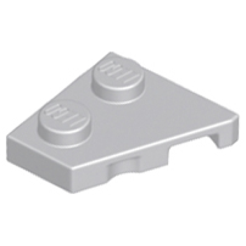 Деталь LEGO 24299 Wedge, Plate 2 x 2 Left - Light Bluish Gray