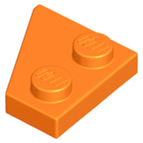 Деталь LEGO 24307 Wedge, Plate 2 x 2 Right - Orange