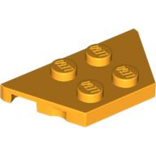 Деталь LEGO 51739 Wedge, Plate 2 x 4 - Bright Light Orange