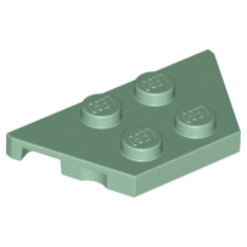Деталь LEGO 51739 Wedge, Plate 2 x 4 - Sand Green