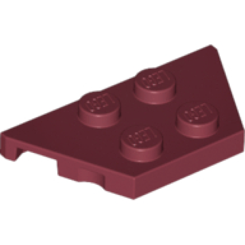 Деталь LEGO 51739 Wedge, Plate 2 x 4 - Dark Red