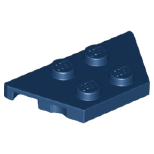 Деталь LEGO 51739 Wedge, Plate 2 x 4 - Dark Blue