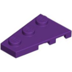 Wedge, Plate 3 x 2 Left - Purple