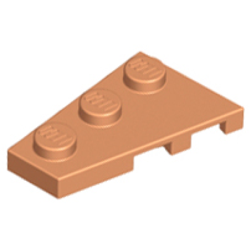 Деталь LEGO 43723 Wedge, Plate 3 x 2 Left - Nougat