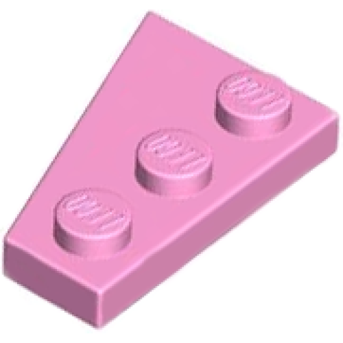 Деталь LEGO 43722 Wedge, Plate 3 x 2 Right - Bright Pink