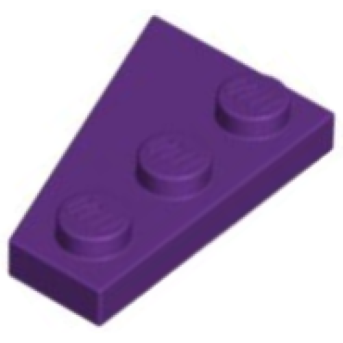 Деталь LEGO 43722 Wedge, Plate 3 x 2 Right - Purple