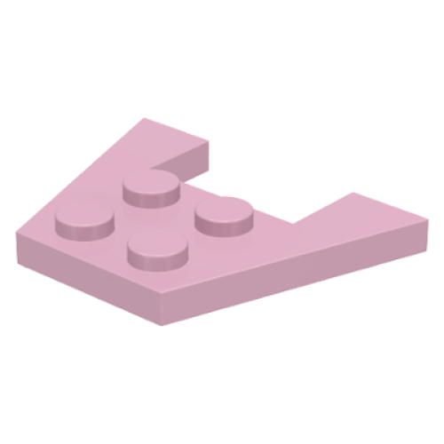Деталь LEGO 4859 Wedge, Plate 3 x 4 without Stud Notches - Pink