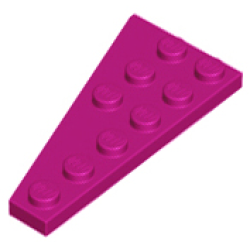 Деталь LEGO 54383 Wedge, Plate 6 x 3 Right - Magenta