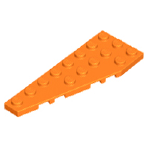 Деталь LEGO 50305 Wedge, Plate 8 x 3 Pentagonal Left - Orange
