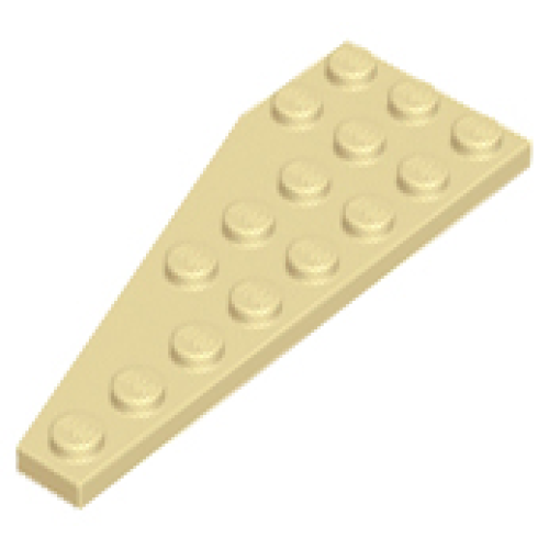 Деталь LEGO 50304 Wedge, Plate 8 x 3 Pentagonal Right - Tan