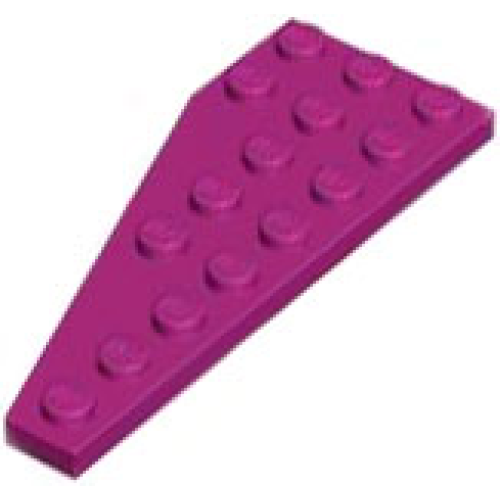 Деталь LEGO 50304 Wedge, Plate 8 x 3 Pentagonal Right - Magenta