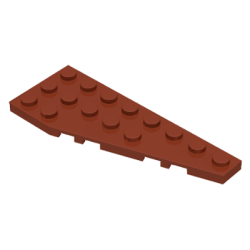 Wedge, Plate 8 x 3 Pentagonal Right - Reddish Brown