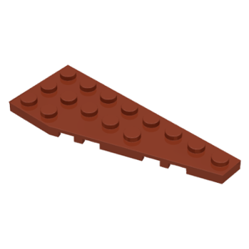 Деталь LEGO 50304 Wedge, Plate 8 x 3 Pentagonal Right - Reddish Brown