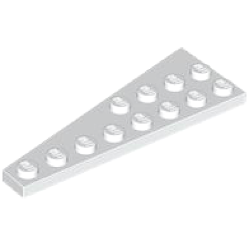 Деталь LEGO 3545 Wedge, Plate 8 x 3 Right - White