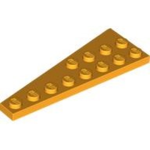 Деталь LEGO 3545 Wedge, Plate 8 x 3 Right - Bright Light Orange