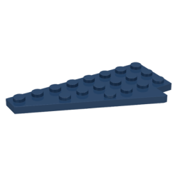 Wedge, Plate 8 x 4 Wing Left - Dark Blue