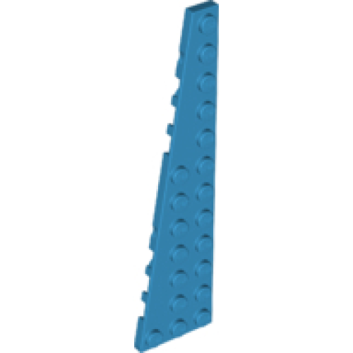Деталь LEGO 47397 Wedge, Plate 12 x 3 Left - Dark Azure