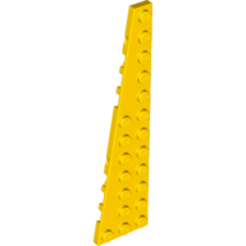 Деталь LEGO 47397 Wedge, Plate 12 x 3 Left - Yellow