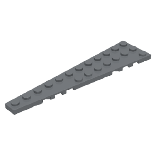 Деталь LEGO 47397 Wedge, Plate 12 x 3 Left - Dark Bluish Gray