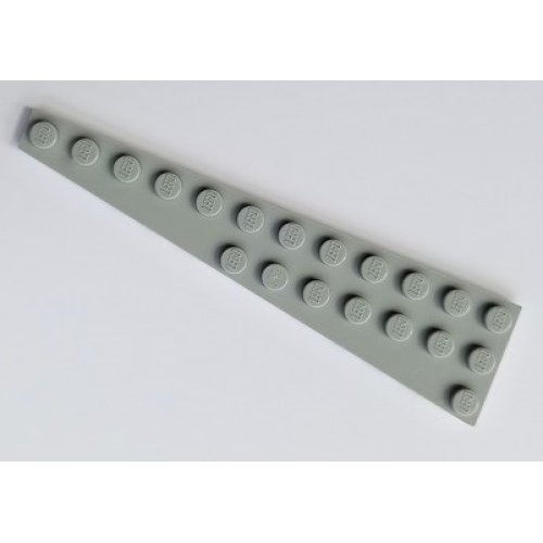 Деталь LEGO 47397 Wedge, Plate 12 x 3 Left - Light Gray