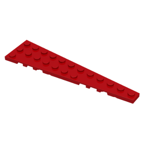 Деталь LEGO 47398 Wedge, Plate 12 x 3 Right - Red