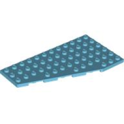 Wedge, Plate 12 x 6 Left - Medium Azure