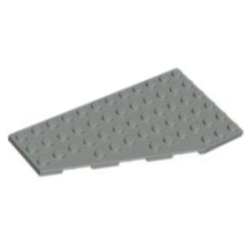 Деталь LEGO 30355 Wedge, Plate 12 x 6 Left - Light Gray