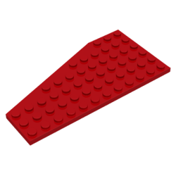 Wedge, Plate 12 x 6 Right - Red