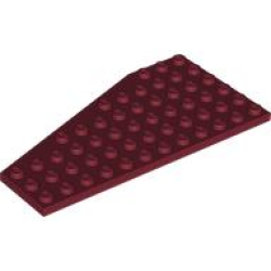 Wedge, Plate 12 x 6 Right - Dark Red