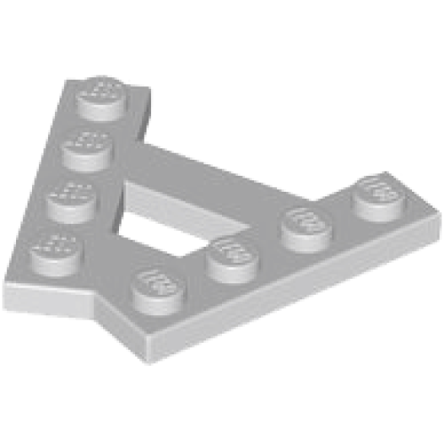 Деталь LEGO 15706 Wedge, Plate A-Shape with 2 Rows of 4 Studs - Light Bluish Gray