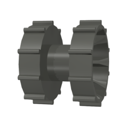 Technic Tread Hub - Dark Gray Technic Tread Hub - Dark Gray