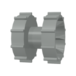 Technic Tread Hub - Light Gray Technic Tread Hub - Light Gray