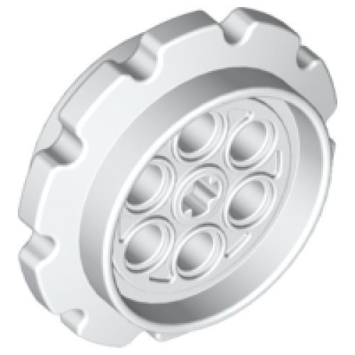 Деталь LEGO 57519 Technic Tread Sprocket Wheel Large - White
