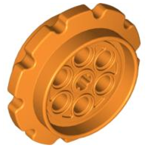 Деталь LEGO 57519 Technic Tread Sprocket Wheel Large - Orange