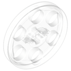 Technic Wedge Belt Wheel (Pulley) - Trans-Clear