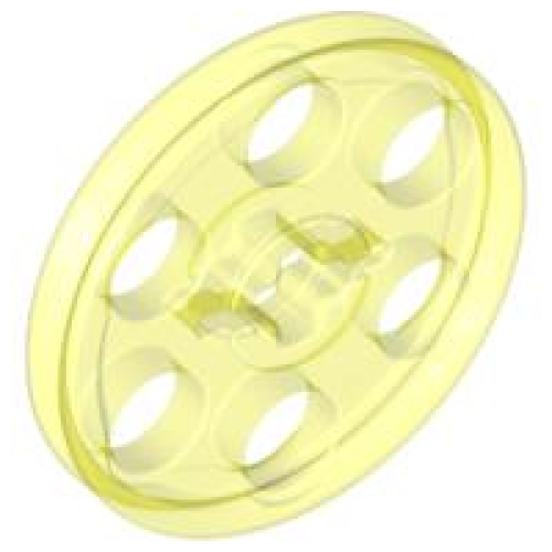 Деталь LEGO 4185 Technic Wedge Belt Wheel (Pulley) - Trans-Neon Green