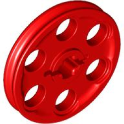 Technic Wedge Belt Wheel (Pulley) - Red