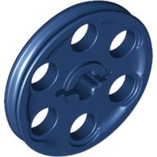 Деталь LEGO 4185 Technic Wedge Belt Wheel (Pulley) - Dark Blue