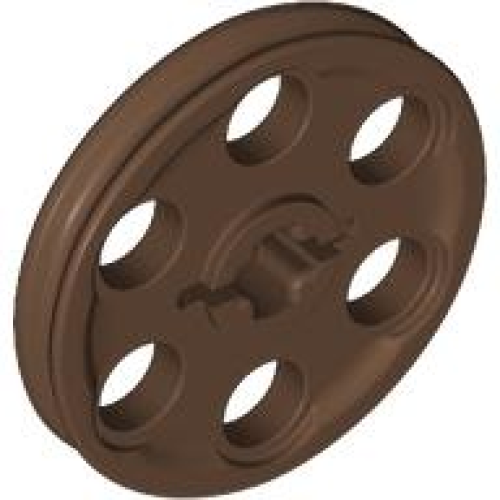 Деталь LEGO 4185 Technic Wedge Belt Wheel (Pulley) - Brown