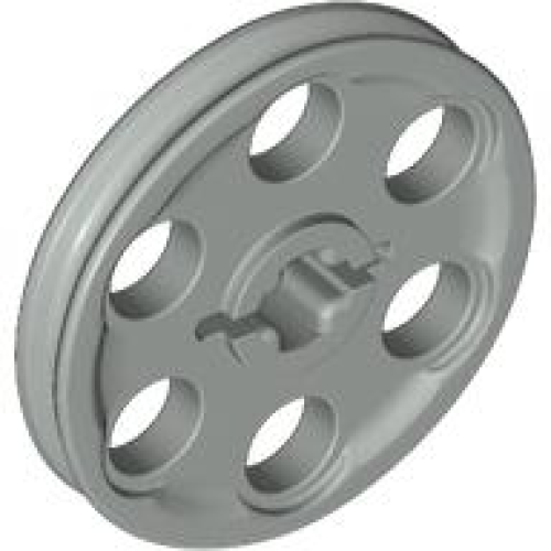 Деталь LEGO 4185 Technic Wedge Belt Wheel (Pulley) - Light Gray