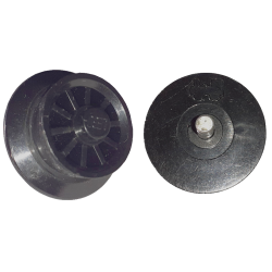 Train Wheel Spoked for Motor - Black