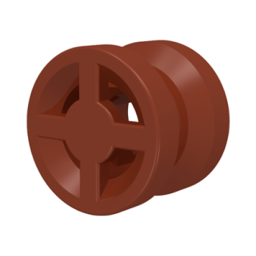 Деталь LEGO 4624 Wheel 8mm D. x 6mm - Reddish Brown