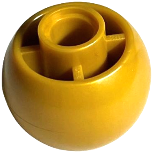 Деталь LEGO 55889 Wheel 18 x 14 Smooth - Pearl Gold