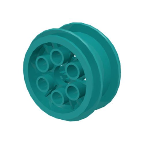 Деталь LEGO 6582 Wheel 20 x 30 Balloon Medium - Dark Turquoise