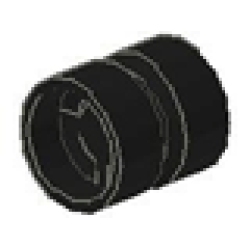 Wheel 11mm D. x 12mm (Undetermined Type) - Black