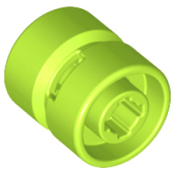 Wheel 11mm D. x 12mm, Hole Notched for Wheels Holder Pin - Lime