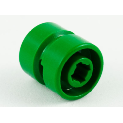 Wheel 11mm D. x 12mm, Hole Notched for Wheels Holder Pin - Green