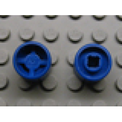 Wheel 11mm D. x 12mm, Hole Notched for Wheels Holder Pin - Blue