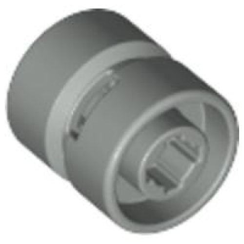 Деталь LEGO 6014b Wheel 11mm D. x 12mm, Hole Notched for Wheels Holder Pin - Light Gray