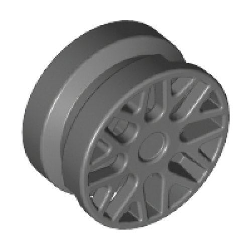 Деталь LEGO 93595 Wheel 11mm D. x 6mm with 8 'Y' Spokes - Dark Bluish Gray